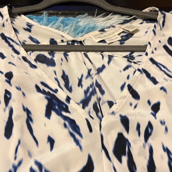 Cynthia rowley 100 % silk medium blouse - Picture 5 of 9